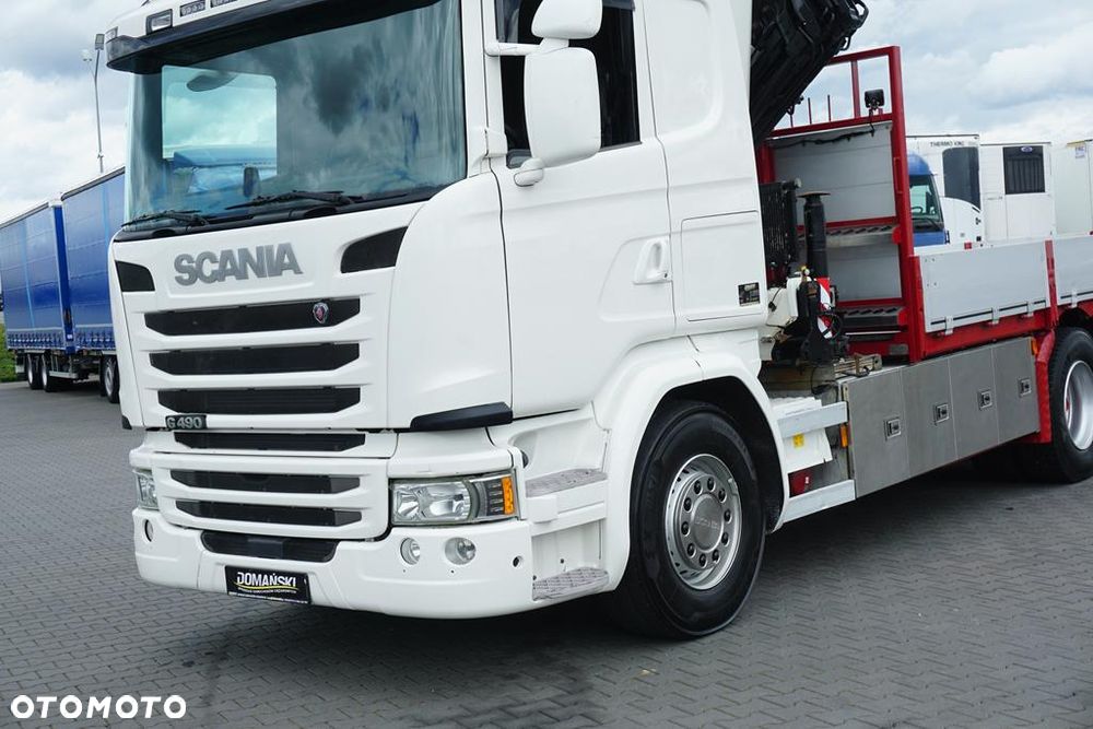 Scania G 490 / 6 X 2 / SKRZYNIOWY + HDS / HMF 3220 K7 / WYSIĘG 18,9 M - 39