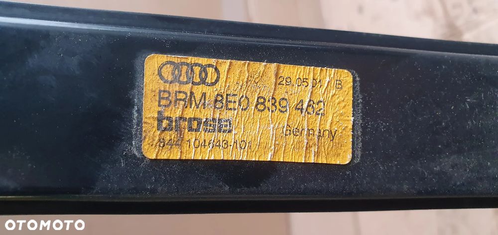 Mechanizm podnośnik szyby ramka prawy tył Audi A4 B6 8E0839462 - 6