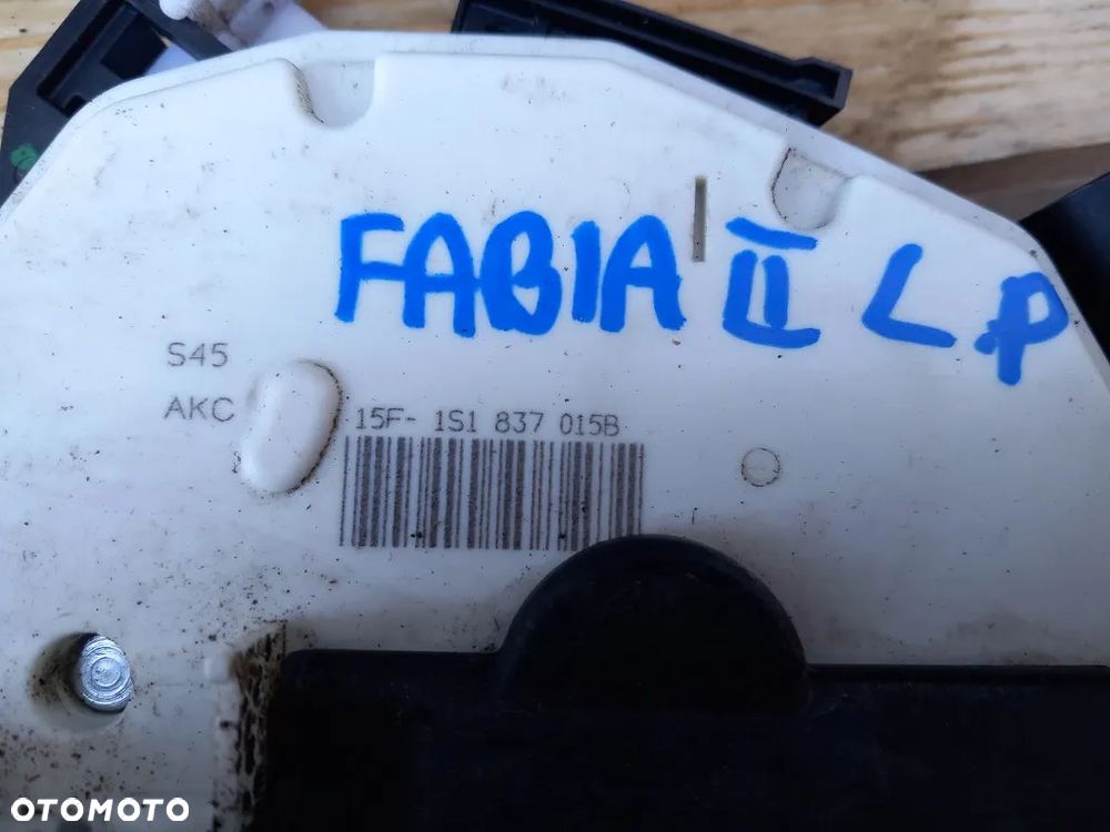 Zamek Drzwi Przedni Lewy 7PIN Przód Klamka Komplet LF9R Skoda Fabia II Lift 2012r 1S1837015B - 5