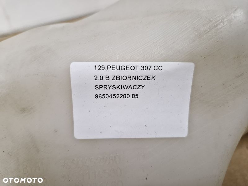 PEUGEOT 307 CC 2.0 B ZBIORNICZEK ZBIORNIK PŁYNU SPRYSKIWACZY 9650452280 - 3