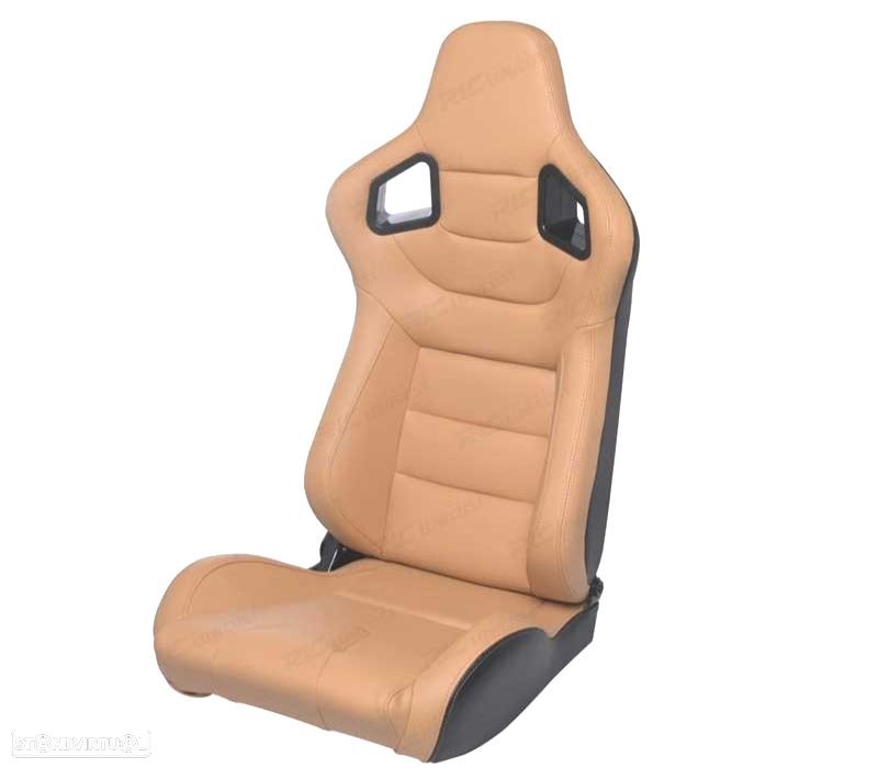 KIT BANCO SEMI BAQUET TIPO RS EM PELE BEGE - 2