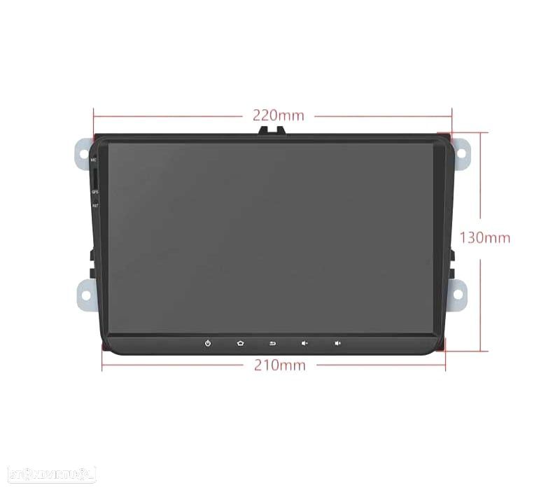 AUTO RADIO 2DIN GPS ANDROID 12 LCD TÁCTIL 9" VOLKSWAGEN VW PARA SEAT Y SKODA - 4