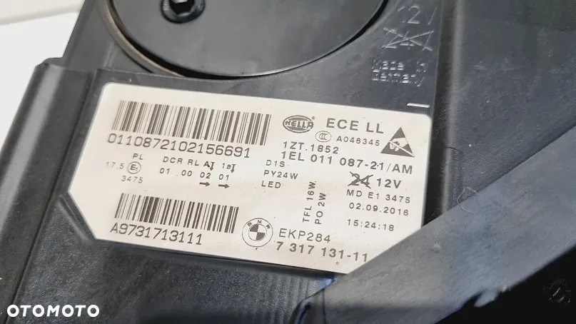 REFLEKTOR LEWY XENON BMW 5 F10 F11 LIFT NIE SKRĘTNA EUROPA - 4