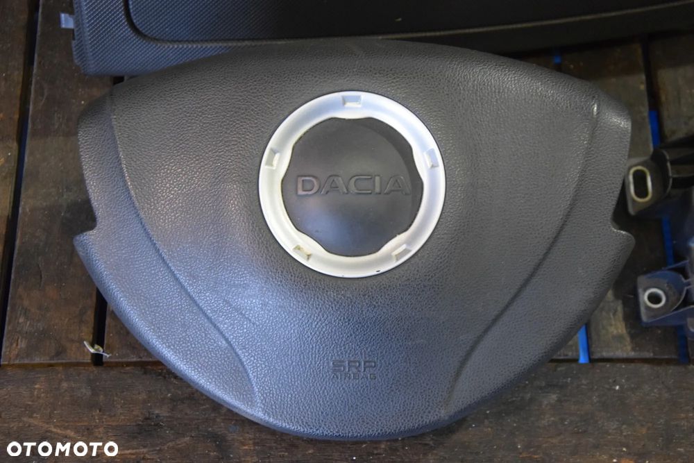 Dacia Sandero I 08-12 Poduszki powietrzne kierowcy pasażera + sensor KOMPLET EUROPA UŻYWANE - 3