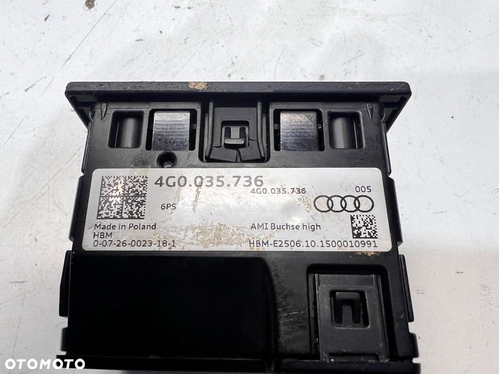 GNIAZDO PORT USB AUX AUDI A6 C7 4G0035736 - 5