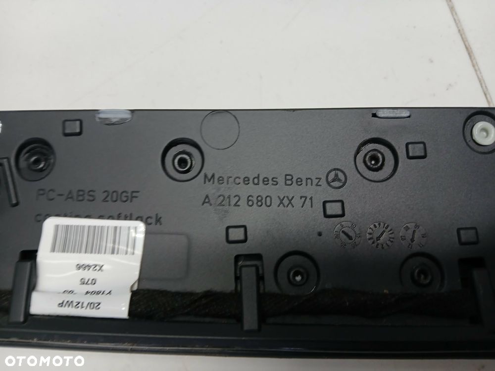 MERCEDES W212 LISTWA DEKOR KONSOLI KRATKI NAWIEWU A212680XX71 - 5
