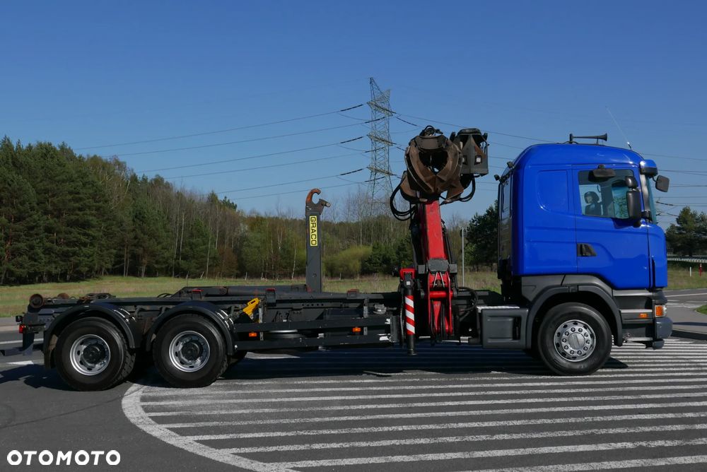 Scania R 380 6X4 RESOR DŹWIG PALFINGER BLOKADA MOSTÓW MANUAL DO ZŁOMU - 4