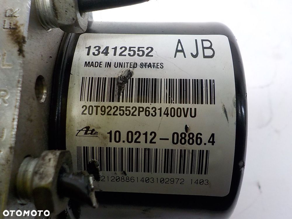 OPEL ZAFIRA C POMPA ABS 13412552 AJB 10.0212-0886.4 10.0961-4545.3 - 6