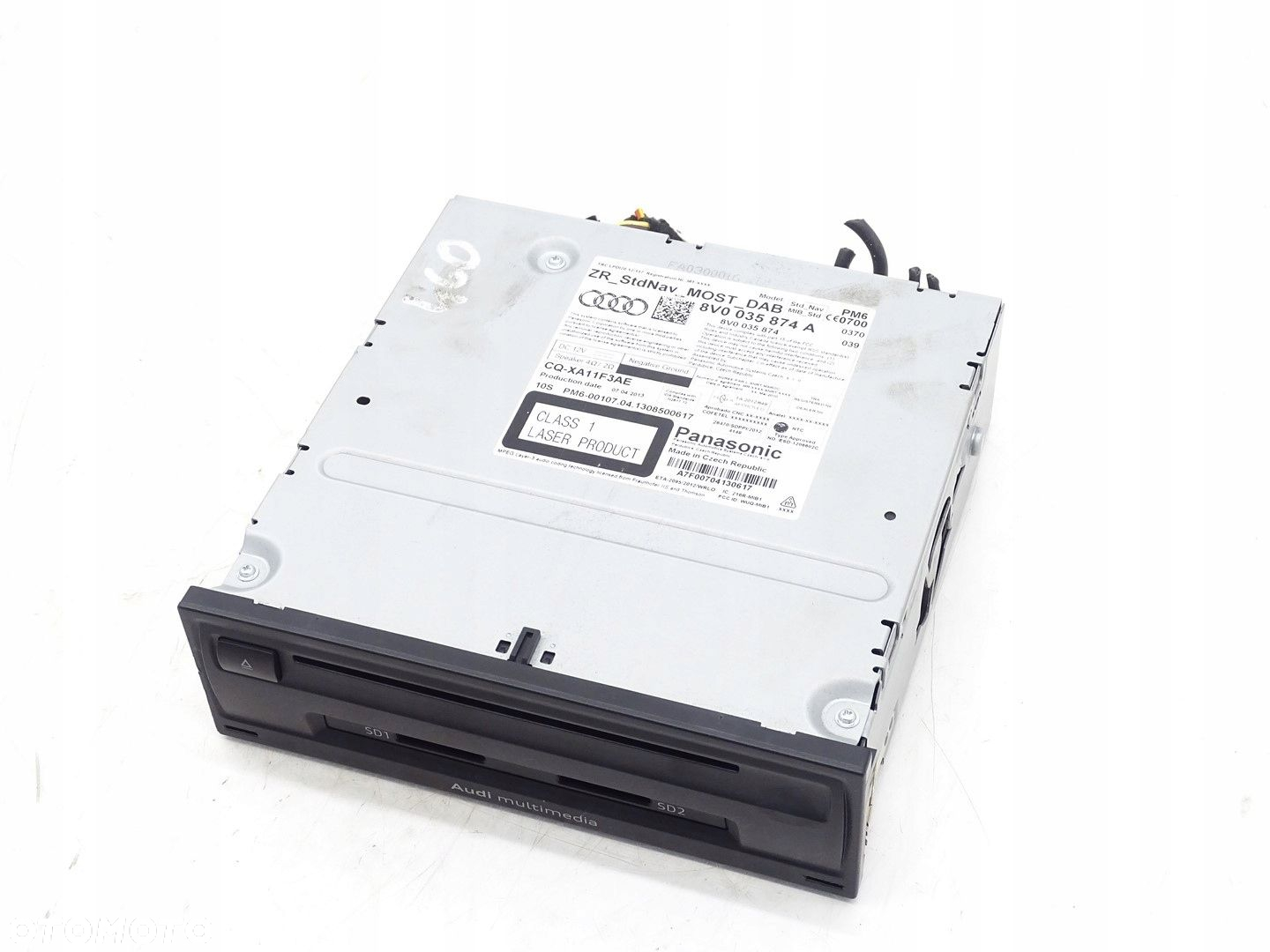 CZYTNIK KART 2X SD NAVI NAWIGACJI MMI MULTIMEDIA AUDI A3 8V 8V0035874A - 2