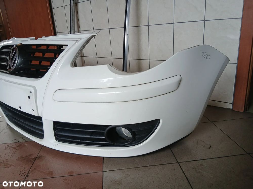 Volkswagen Polo 9N Lift 05- Zderzak Przód Przedni Kolor LB9A Biały - 3