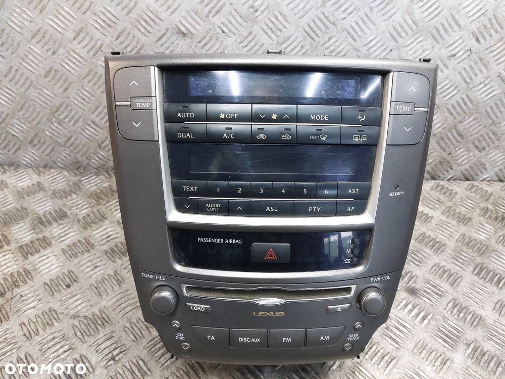 RADIO ODTWARZACZ + PANEL NAWIEWU LEXUS IS II 86120-53630 - 2