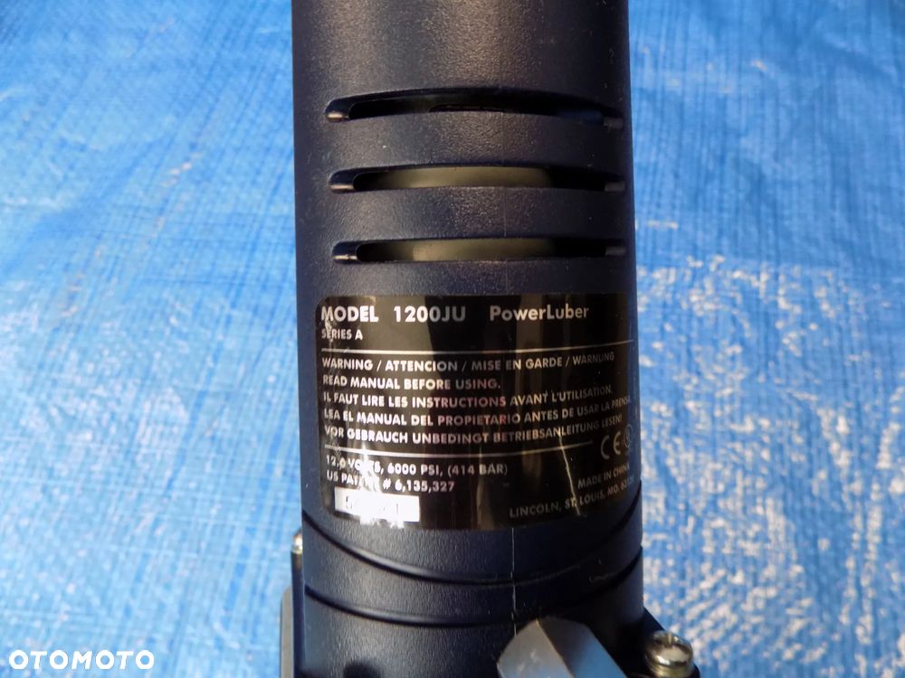 smarownica akumulatorowa lincoln 1200ju powerluber 6000 psi - 6