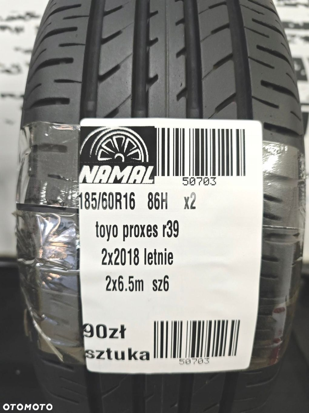 185/60R16 toyo 2018 opony letnie 6,5mm 50703 - 8