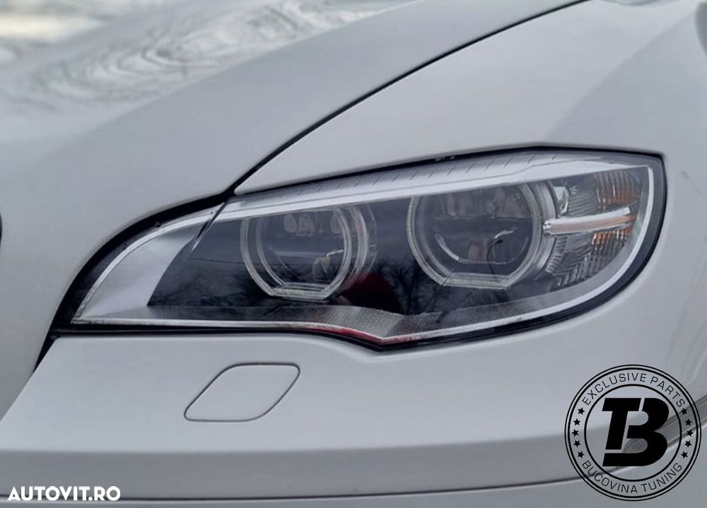 Faruri LED Angel Eyes 3D compatibile cu BMW X6 E71 - 12