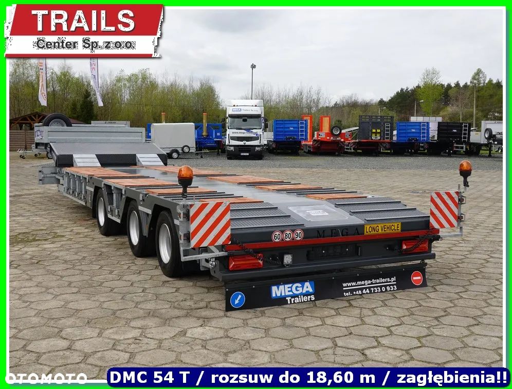 Mega Naczepa 40 T ład. oś skrętna, pokład 9,50 m !!! - 4
