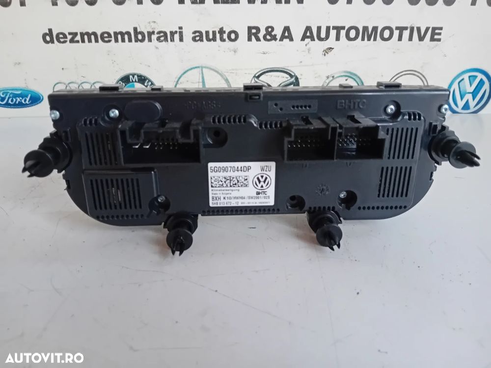 Panou Modul Comenzi Clima Dublu Climatronic Vw Passat B8 Arteon Cod 5G0907044DP Incalzire In Scaune - 7