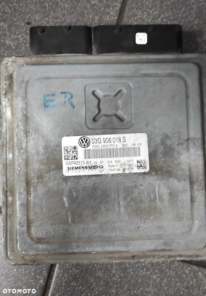KOMPUTER STEROWNIK SILNIKA 03G906018S SIMOS PPD1.2 2.0 TDI VW AUDI SEAT SKODA - 1