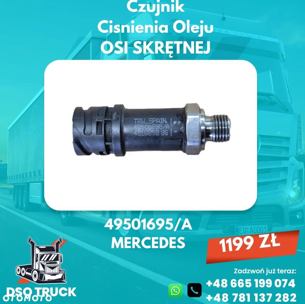 Czujnik Cisnienia Oleju OSI SKRĘTNEJ 49501695/A MERCEDES - 1