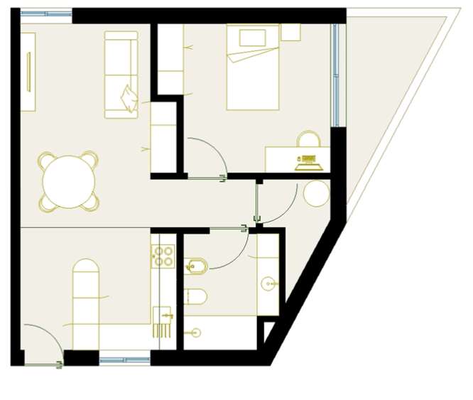 Apartamento  T1 com 68 m² junto ao IPCA – Oportunidade de Investimento - Grande imagem: 2/10