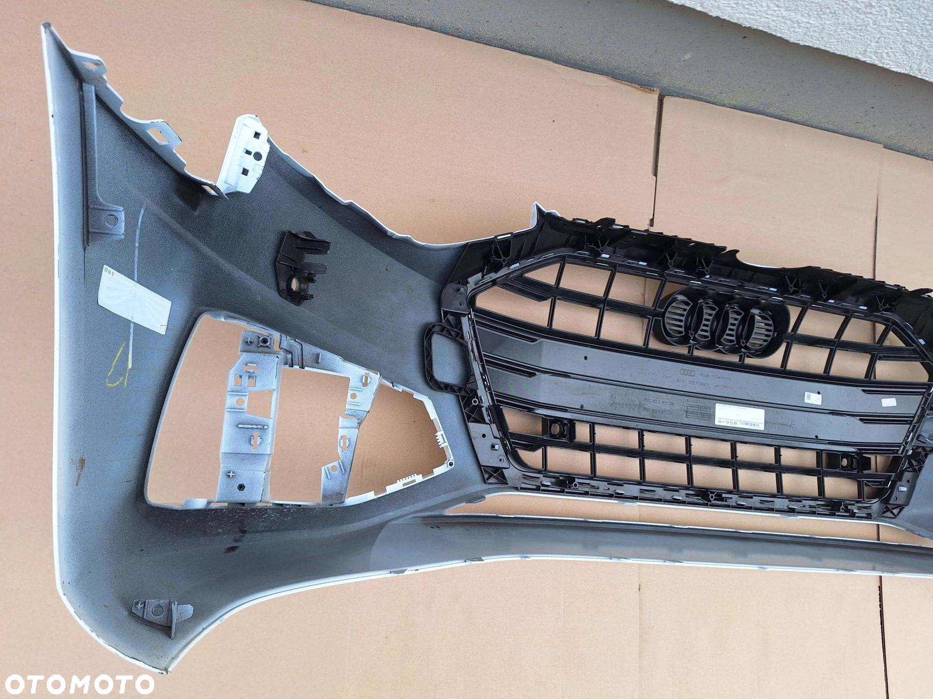 AUDI A4 B9 LIFT 19- 8W0 B.ŁADNY! NIE KLEJONY! ZDERZAK PRZÓD PRZEDNI+CAŁY GRILL ORYG. 8W0807437 WYSYŁKA 24H - 14