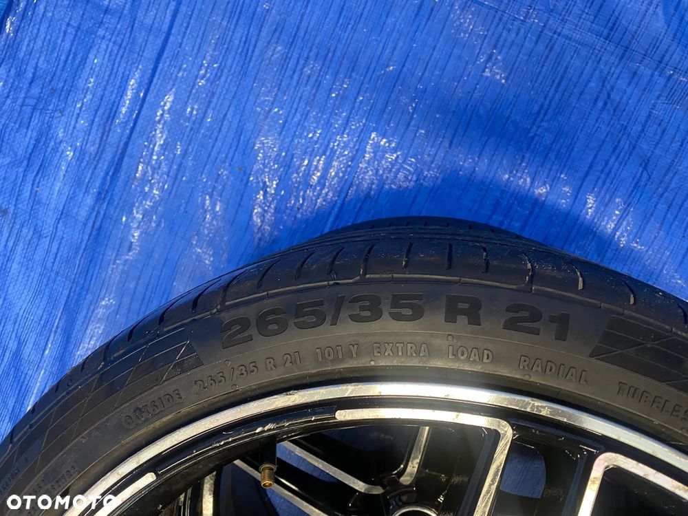 KOŁA KOŁO 21 FELGA ALUMINIOWE ALUSY 21"x 9,5J ET35  5X112; 66,6mm KOŁA NA SZTUKI ; OPONY CONTINENTAL ; AUDI Q7 ORYGINAŁ - 17
