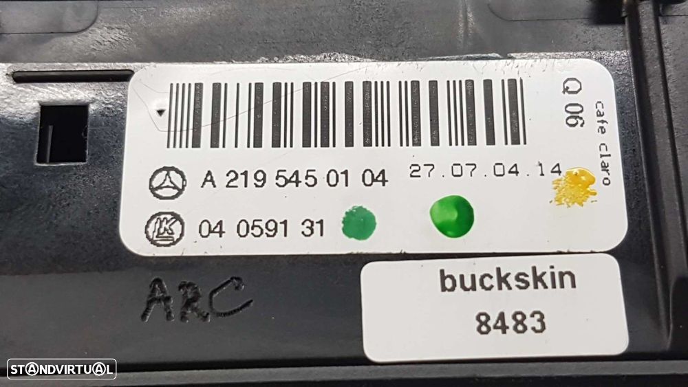 COMANDO DAS LUZES MERCEDES CLASE CLS (W219) 350 (219.356) - 4