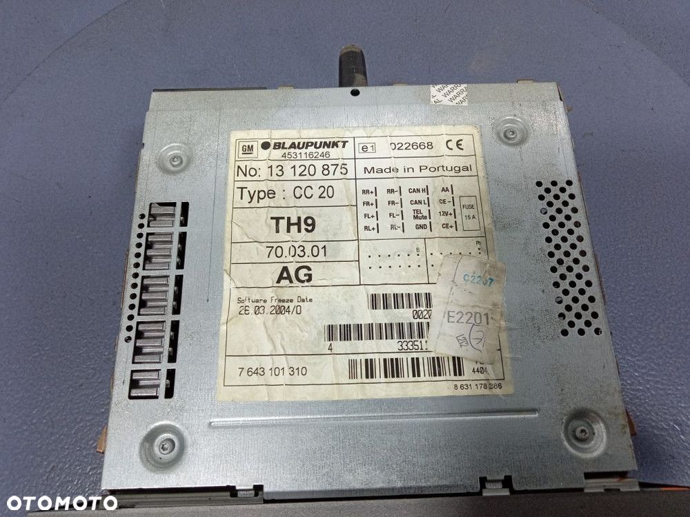OPEL ASTRA III H RADIO KASETA 13120875 - 6