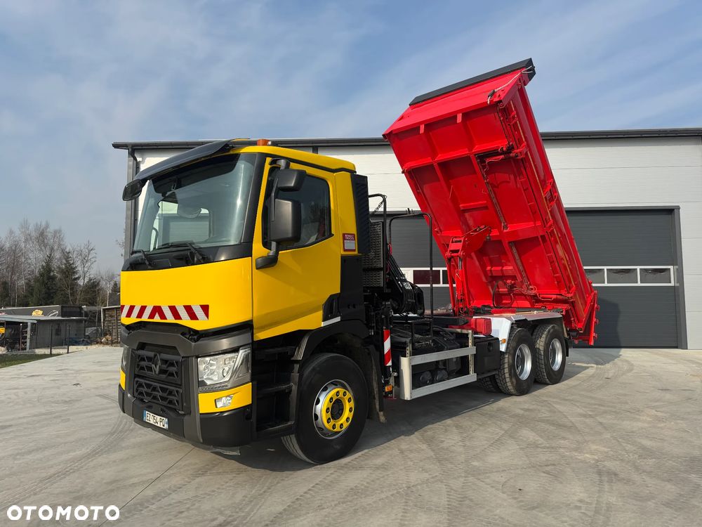 Renault GAMA C380 WYWROTKA 6x4 HDS HIAB 158 B-2+ PILOT HYDROBURTA ROK 2018 - 8