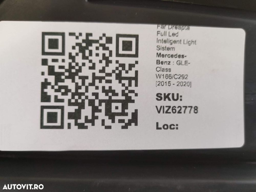 Far Dreapta Full Led Inteligent Light Sistem Mercedes-Benz  GLE-Class - 8