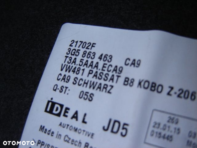VW PASSAT B8 SEDAN WYKŁADZINA BAGAŻNIKA 3G5 IDEAŁ - 2