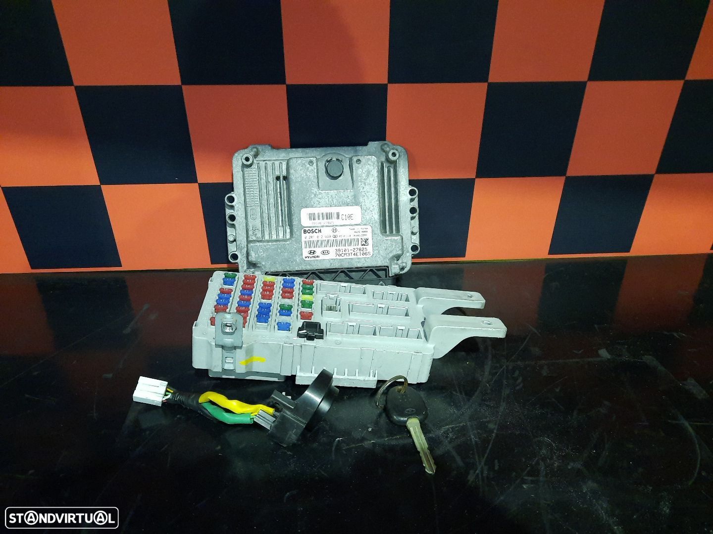 Conjunto Centralina Motor + Ignição Hyundai Santa Fé Ii (Cm) - 1