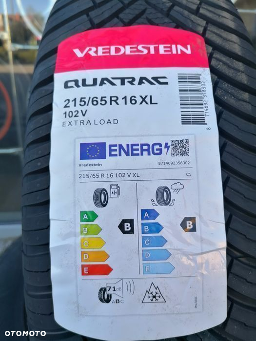 215/65R16 Vredestein Quatrac 102v Całoroczna Super cena - 2