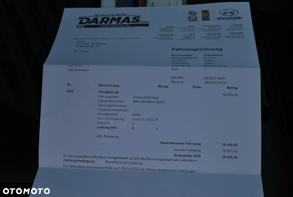 Hyundai i40 Kombi 2.0 Automatik Premium - 34