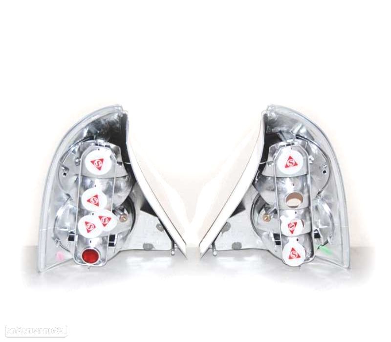 FAROLINS RENAULT CLIO 98-01 LOOK LEXUS FUNDO CROMADO - 2