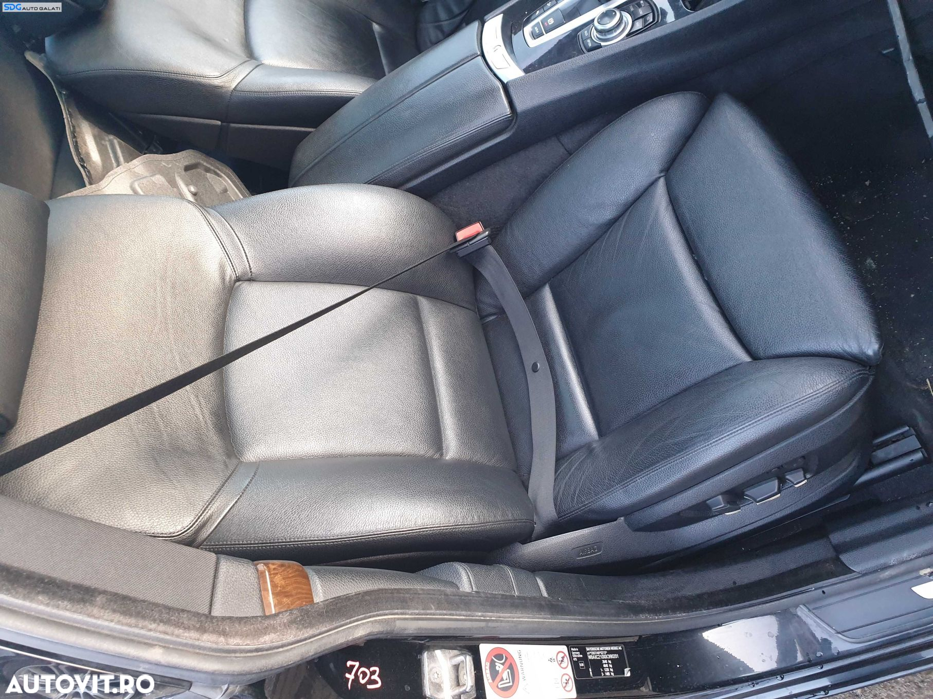Interior Piele cu Memorie Incalzire Scaun Scaune Stanga Dreapta Fata si Bancheta cu Spatar Fara Rabatare BMW Seria 5 F07 GT 2009 - 2013 [K1789] - 5