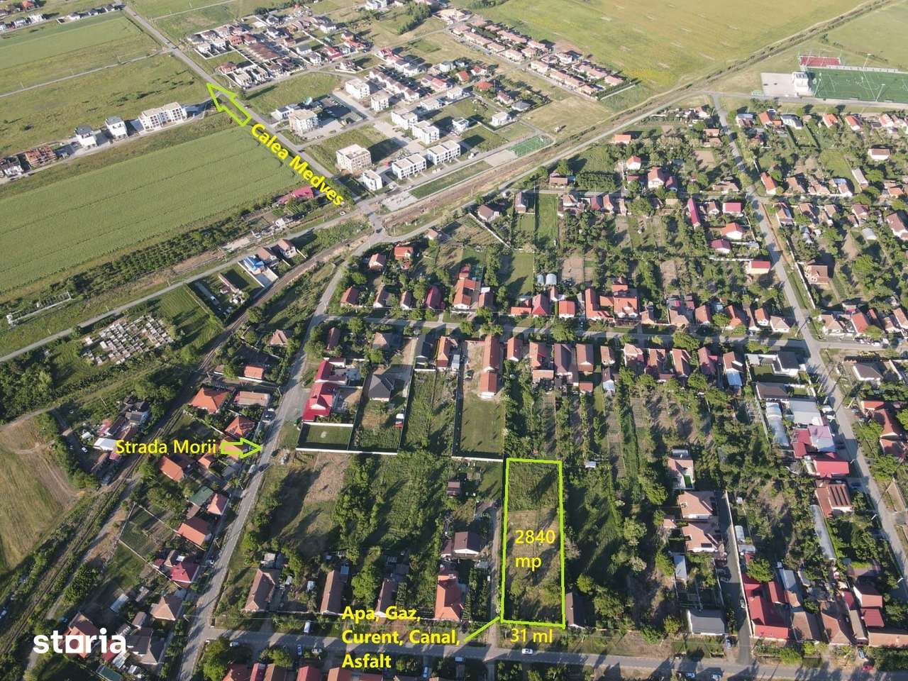Teren intravilan în vatra satului – 2.840 mp Comision 0 - Imagine principală: 2/4
