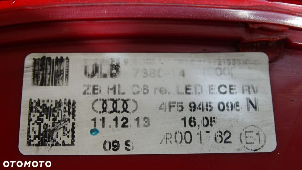 LAMPA PRAWA TYLNA AUDI A6 C6 2.7TDI - 4