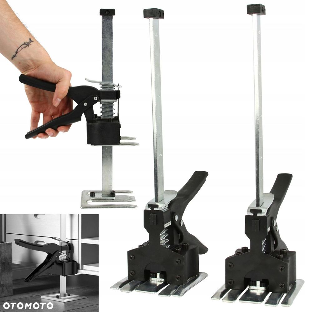 PODNOŚNIK RĘCZNY MEBLI PŁYT GIPSOWYCH DRZWI 230mm 1 szt. 80Kg - 1