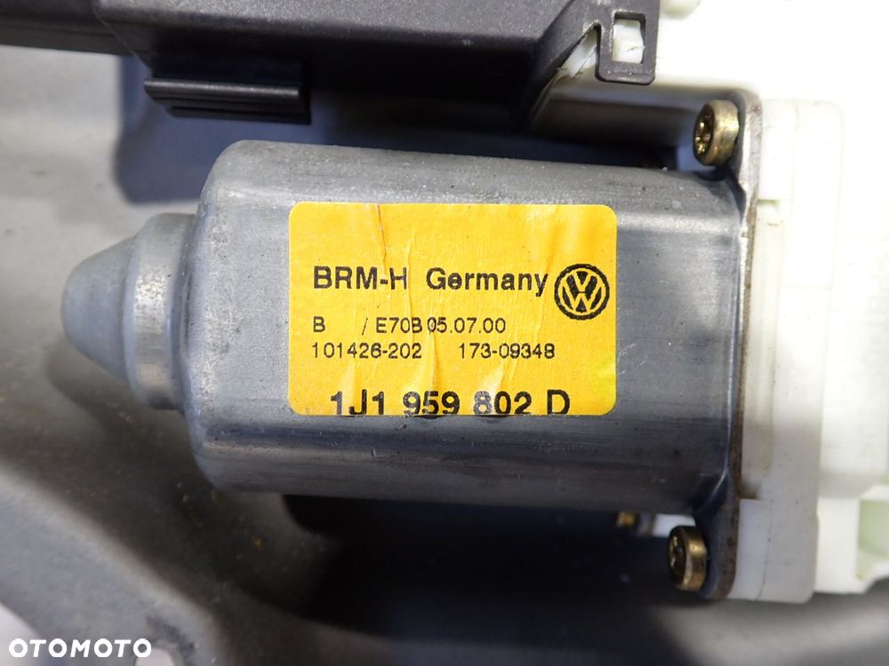 PODNOŚNIK SZYB PRAWY PRZÓD VOLKSWAGEN BORA 1J4837756F   1J1959802D - 5