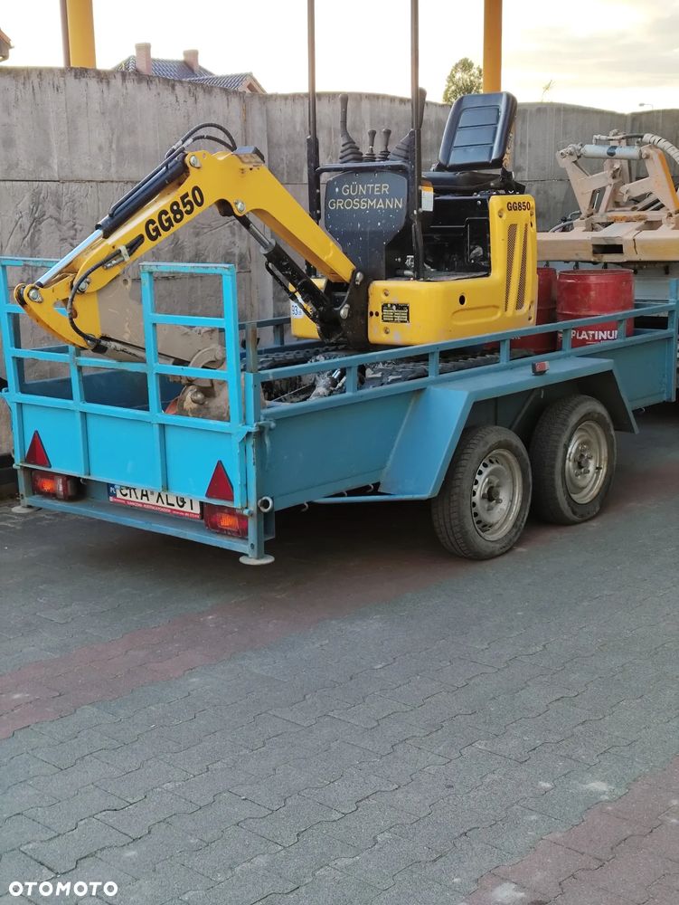 Inny Przyczepa dwuosiowa DMC 2t. pod Minikoparkę - 11