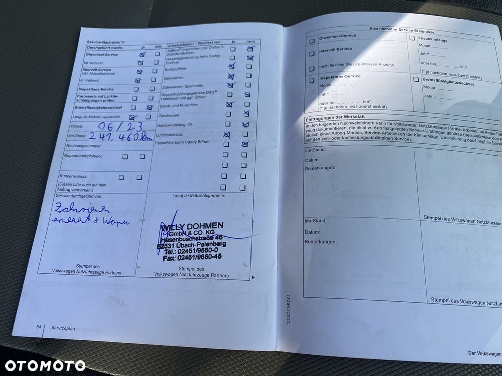 Volkswagen Crafter 2.0 Tdi 140KM Klima Doka 7 osobowa 2.8m skrzynia 2012/2013 Zadbany - 9