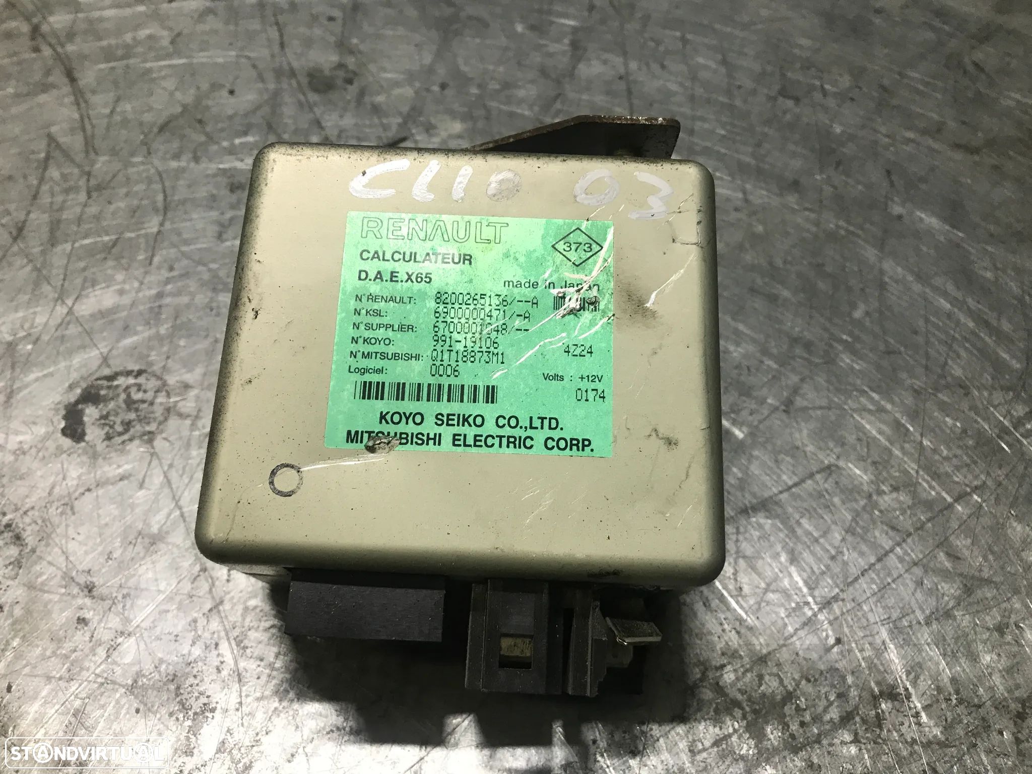 CENTRALINA / MODULO DA COLUNA DE DIRECÇÃO RENAULT CLIO II 8200265136 - 1