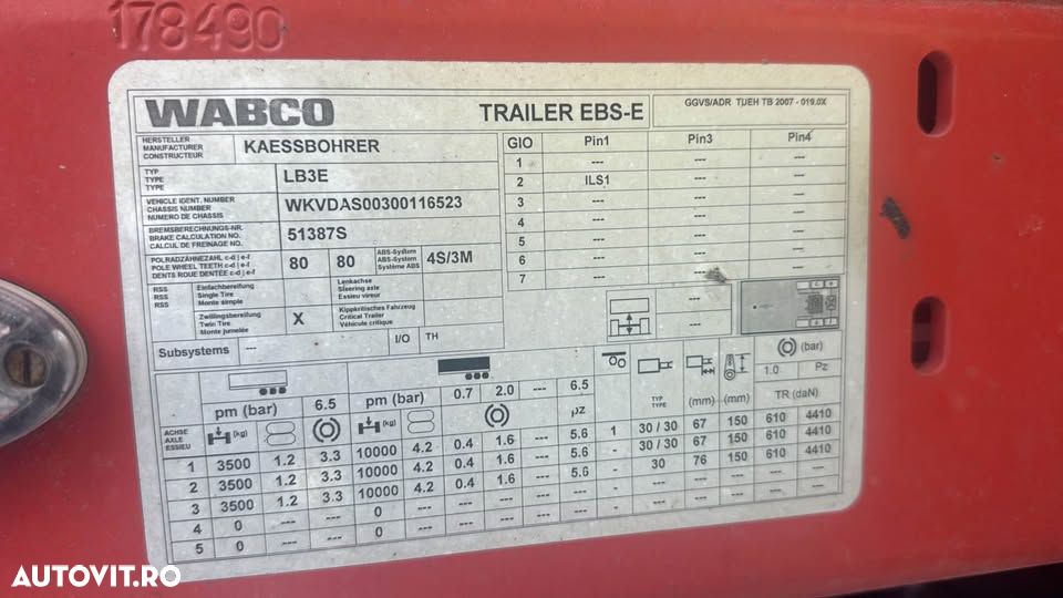 Kaessbohrer TRAILER EXTENSIBIL LB3E - 6