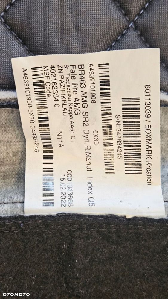 Mercedes W463 G klasa NOWA TAPICERKA kompletna fotel kanapa - 10