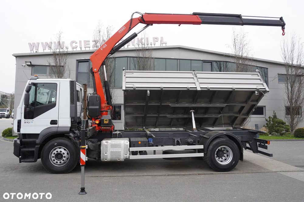 Iveco Stralis 19.310 E6 4x2 / Fassi F155A.0.22 / 690 MTH! / pilot / NOWA 3-stronna wywrotka - 7