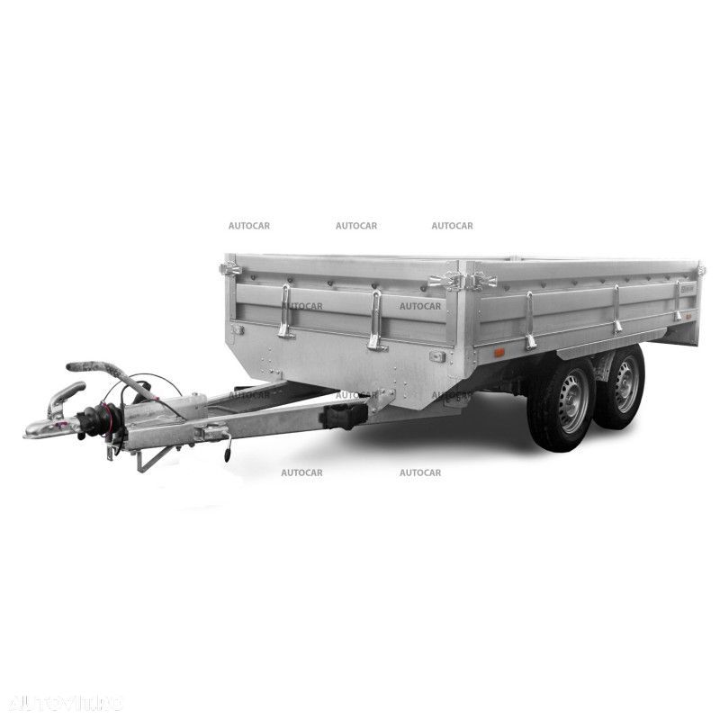 Autocar Remorca noua cu sistem de franare cu 2 axe 2650x1500 de 2000kg - 1