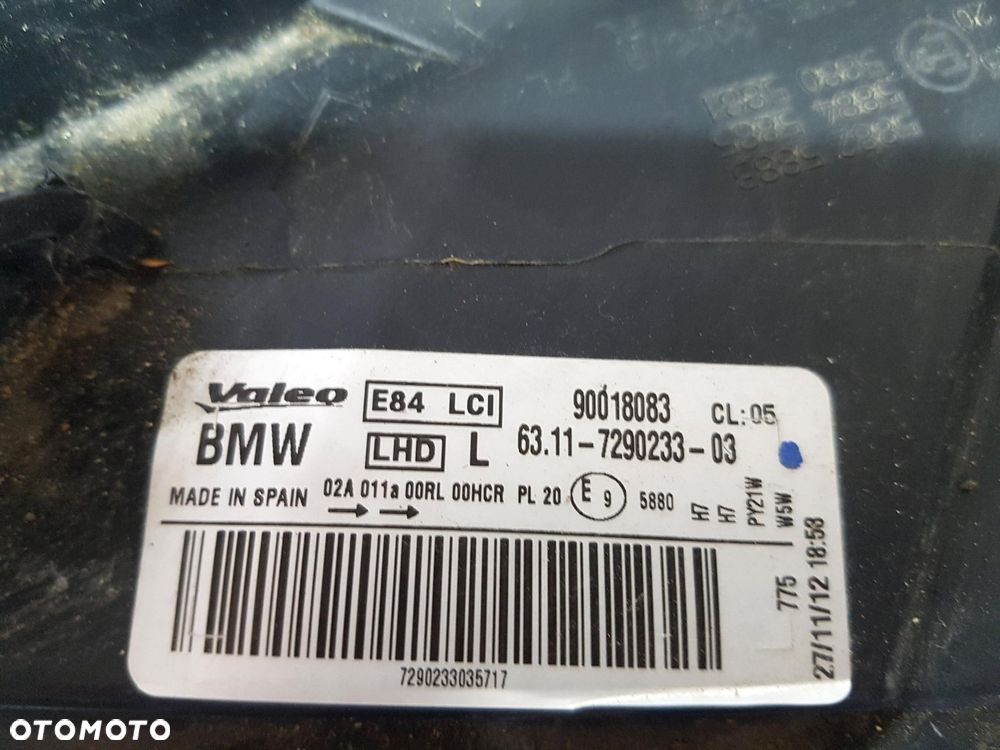 BMW X1 E84 LCI LIFT LAMPA PRZÓD PRZEDNIA LEWA 63117290233 EUROPA ORYGINAŁ - 6