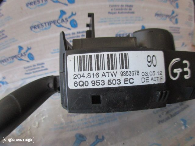 Comutador 6Q0953503EC VW POLO 5 6R 2012 1.2TDI 75CV 5P CINZA ESCOVAS LUZES PISCAS - 4