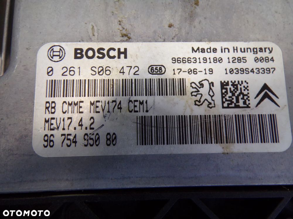 KOMPUTER STEROWNIK SILNIKA CITROEN BERLINGO III 9666319180 - 2