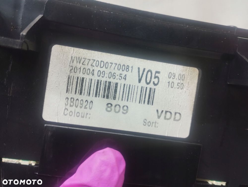 Vw Passat B5 1.8 T Zegar Licznik 3B0920809 - 7